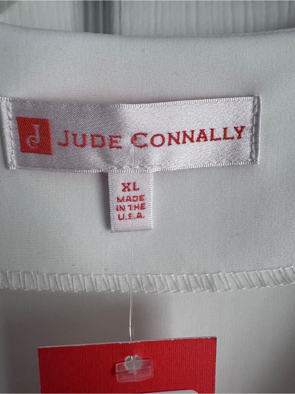 NWT Jude Connally White Sleeveless V-Neck Stretch Top XL - Picture 2 of 8